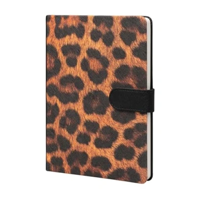 Image de Kokonote carnet A5 Luxe Bold Leopard de notes en similicuir A5, à pois, croquis couverture rigide/papeterie