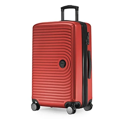 Image de Hauptstadtkoffer Mitte Valise Rigide de Taille Moyenne, TSA, 4 Roulettes, Bagage en Soute avec Extension Volume 8 Cm, 68 88 L, Rouge