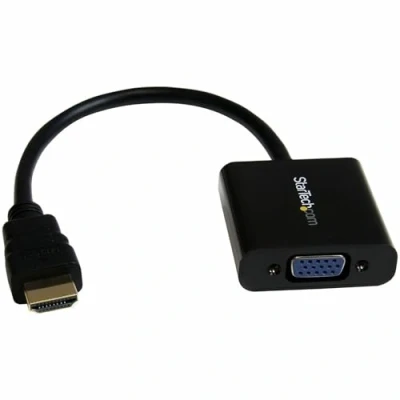Image de StarTech.com Adaptateur d&#039;Affichage Haut Débit 1080p 60Hz HDMI vers VGA Convertisseur Vidéo Actif (Mâle Femelle) pour Ordinateur Portable/PC/Moniteur (HD2VGAE2)