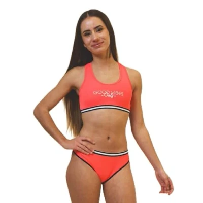 Image de HAUTE PRESSION Fille Diam Menstruel Léger/Moyen C01 T14a Maillot De Bain Deux Pièces, Corail Fluo, 14 16 Ans EU