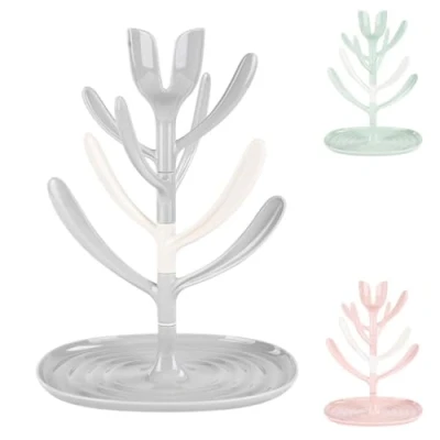 Image de Kikkaboo Egouttoir pour biberons Tulipe 8 biberons, gobelets, accessoires, coloris:gris clair