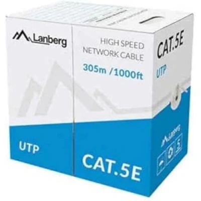 Image de Câble réseau LANBERG UTP Cat.5E 305m Jaune