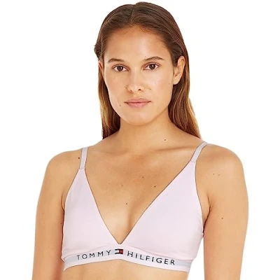 Image de Tommy Hilfiger Unlined Triangle Soutiengorge triangle, Femme, Taille: Medium, Light pink