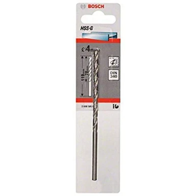 Image de Bosch Accessories 1x HSS G Foret à métaux (pour métal, Ø 4 mm, Robust Line, Accessoire Perforateurs)