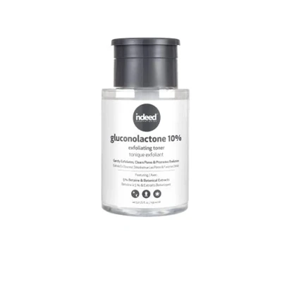 Image de Indeed Labs Gluconolactone Tonique exfoliant 10%, clair, éclaircit la décoloration, élimine les pores, hydrate et apaise peau