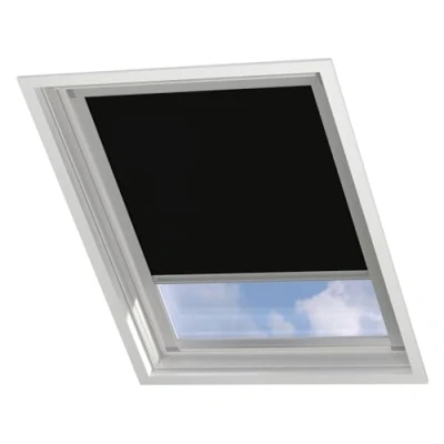 Image de Store velux occultant pour MK06 Noir avec des profilés latéraux, MK06, Enrouleur occultant, Store, fenêtre de Toit, Rideau