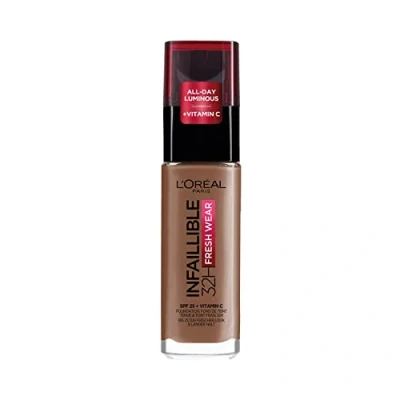 Image de L&#039;Oréal Paris Fond de Teint Fluide Infaillible 32h Fresh Wear Tous Types Peau Teinte : Doré Foncé (365) 30 ml