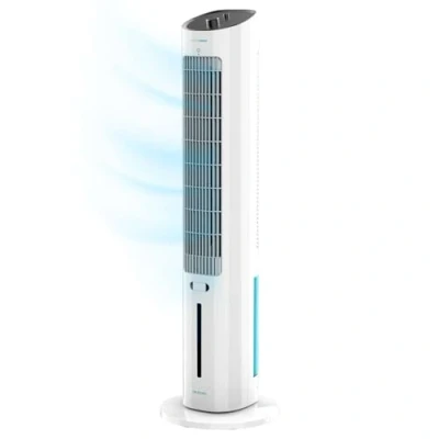 Image de Cecotec Rafraîchisseur d’Air EnergySilence 2000 SkyCool 65 W, Capacité de 3.5L, 3 Vitesses, Oscillation Automatique à 70º, Roues Multidirectionnelles et 2 Tubes Réfrigérateurs