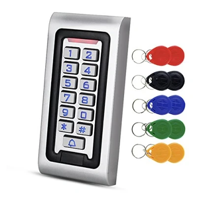 Image de NN99 IP68 Clavier De Contrôle D&#039;accès Étanche RFID Contrôleur 125 KHz EM Lecteur avec 10 pcs Porte clés