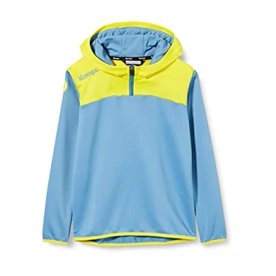 Image de Kempa Emotion 2.0 Quarter Zip Hoody Type de Haut Homme, Dove Blau/limonengelb, L