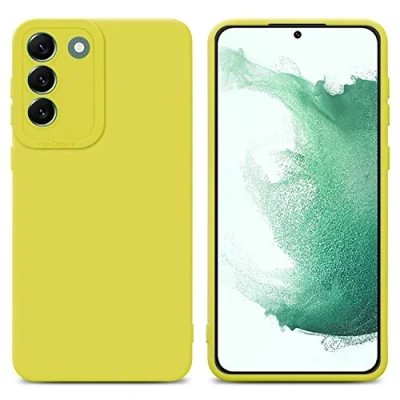 Image de Coque pour Samsung Galaxy S22 PLUS en FLUID JAUNE Housse de protection Étui silicone TPU flexible Neuf