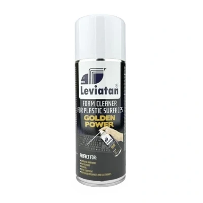 Image de LEVIATAN GOLDEN POWER Mousse Nettoyant pour Plastique 400 ml Ordinateur Portable, Tablette, Smartphones Nettoyer les Surfaces en A une Action Bactéricide