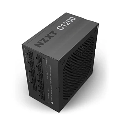 Image de NZXT C1200 ‎ PA 2G1BB EU Bloc d’alimentation ATX 1200 watts pour PC gaming Certifié 80+ Gold Entièrement modulaire Ventilateur FDB silencieux 135 mm Garantie 10 ans Noir