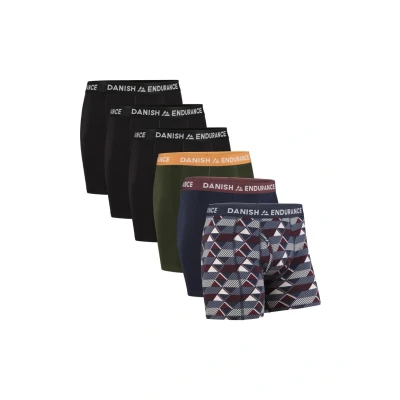 Image de Danish Endurance Classic Trunks W/ FLY 6 PACK Shorty, Homme, Taille: 3XL, Multicolor