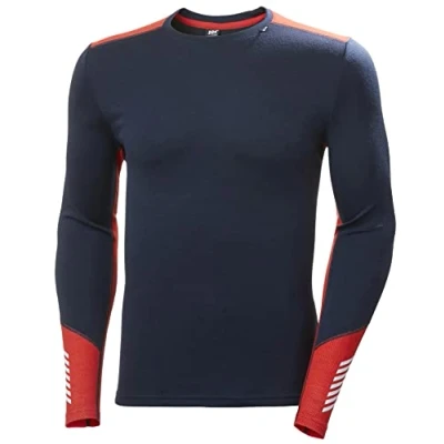 Image de Helly Hansen Pour des hommes Lifa Merino Midweight Crew M Blanc et crème