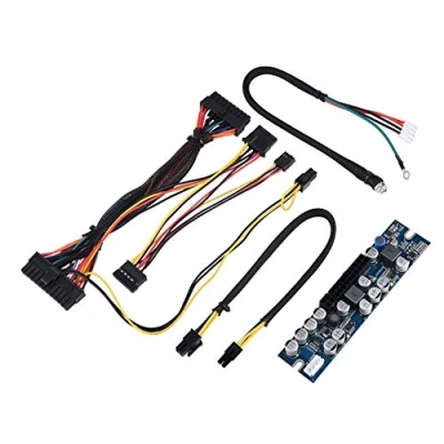 Image de Alimentation PC 12V en Sortie 300W Carte de Module d&#039;alimentation pour Ordinateur avec câble Connexion/AUX aux 24 Broches, Convient boîtiers Mini ITX et 1U