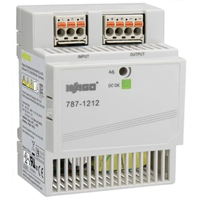 Image de WAGO Alimentation électrique compacte 787 1212 1 phase, cadencée, DIN rail (DIN rail), 24 VDC, 2,5 A, DC OK LED