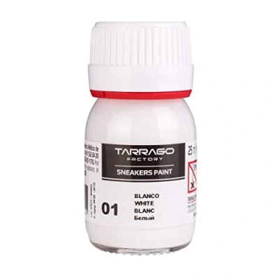 Image de Sneakers Paint 25 ml Peinture de Base pour et chaussures en Cuir synthétique toile (Blanc (01), ml)