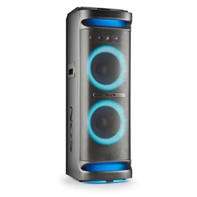 Image de NGS Wild Space 3 Enceinte Portable 4000W Bluetooth 5.3, TWS, Double Subwoofer 10 &quot;, Tweeter Horn, Lumières LED RGB
