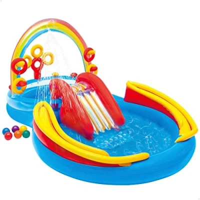 Image de Intex Rainbow Ring Play Centre Unisexes, 297x193x135 cm