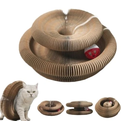 Image de Kitty Kurlz, Kurlz Cats Toy, Foldable Cat Accordion Toy with Bell Balls and Track Adventure, Magic Organ Scratcher Board for Indoor, Interactive Mental Physical Exercise (1pcs)