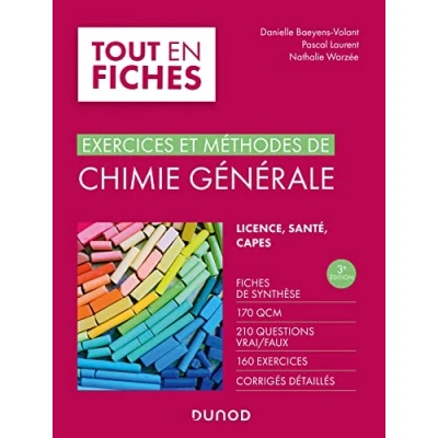 Image de Chimie générale 3e éd.: Exercices et méthodes