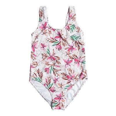 Image de Roxy Fille Happy Tropical RG One Piece Maillot De Bain Une Pièce, Bright White RG, 6 Ans EU