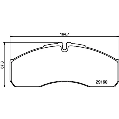 Image de HELLA 8DB 355 005 401 Jeu de plaquettes frein préparé pour indicateur d&#039;usure IVECO: DAILY 3 Kasten/Kombi,