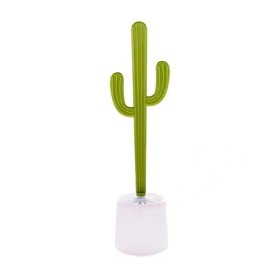 Image de Dhink Brosse WC en forme de cactus pour salle bain ou W.C. Hauteur 47 cm