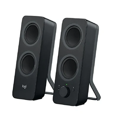 Image de Logitech Z207 Système de Hauts Parleurs Bluetooth pour PC, Son Stéréo, 10W en Puissance, Entrée Audio 3,5 mm, Prise Casque, Multi Dispositifs, UK, Ordinateur/TV/Smartphone/Tablette Noir