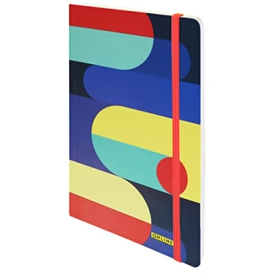Image de Online Bullet Journal POP ART en pointillé A5 papier epais premium 120g/m², FSC 144 pages carnet souple avec fermeture elastique cahier relié de notes classique