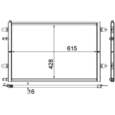 Image de Radiateur basse température, intercooler BEHR MAHLE CIR 10 000P