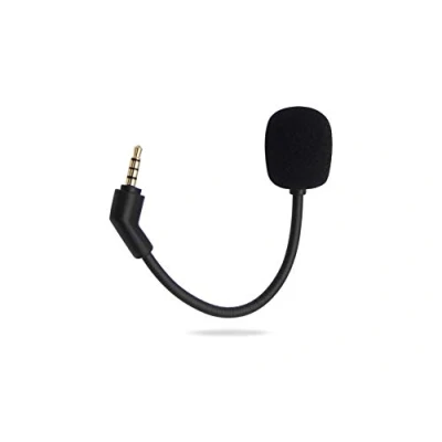 Image de Alphatec Flight S microphone de rechange, compatible avec Kingston HyperX Cloud &amp; S, casque jeu d&#039;ordinateur 3,5 mm, antibruit