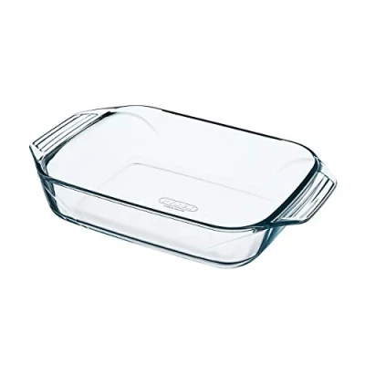 Image de Pyrex Irresistible Plat à Four Rectangulaire en Verre, Transparent, 35 x 23 cm