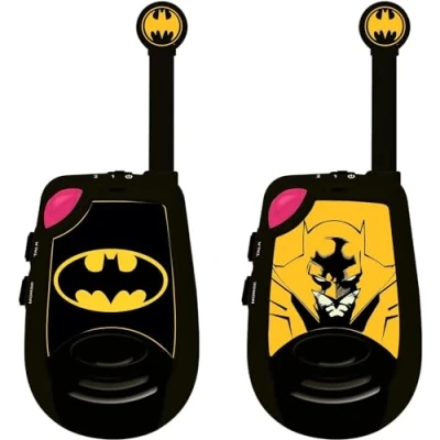 Image de Lexibook, Batman, Talkies Walkies numériques portée 2 km, Fonction Morse Lumineux, Clip Ceinture, à Piles, Noir/Jaune, TW25BAT