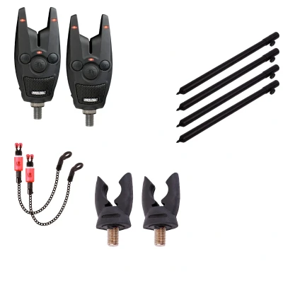 Image de Kit d&#039;alarmes de touche Prologic Bat 2 cannes Ensemble carpe