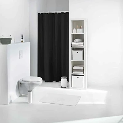 Image de douceur d&#039;intérieur, Rideau de Douche (180 x 200 cm) Vitamine Noir, PEVA
