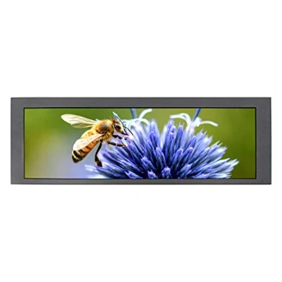 Image de VSDISPLAY Moniteur de Jeu Portable, Comprenant Un écran LCD TFT 14,9 Pouces 1280x390 LTA149B780F, Port HDMI VGA DVI, Deux Haut parleurs, pour DMD Flipper Cabinet/Marquee Monitor