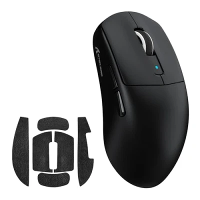 Image de MAMBASx Attack Shark R6 39g Superlight Mouse with Grip Tape, PixArt PAW3950MAX Gaming Sensor, Wireless 8K, MCU Nodic 52840, BT/2.4G/Wired Mouse, Adjustable DPI 42000, for Win11/Xbox/PS/Mac