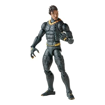 Image de Marvel Hasbro Legends Series Black Panther Legacy Collection, Figurine de Collection Killmonger 15 cm et 5 Accessoires F5973 Multicolore
