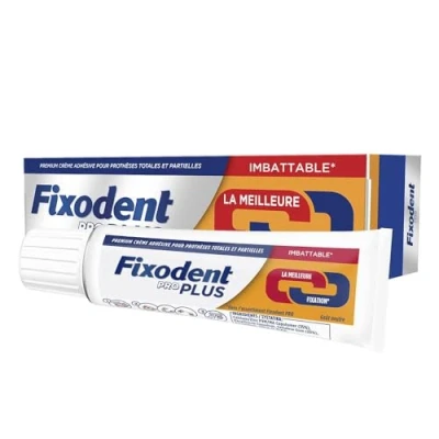 Image de Fixodent Pro Plus Crème Adhésive Premium Pour Prothèses Dentaires 40g
