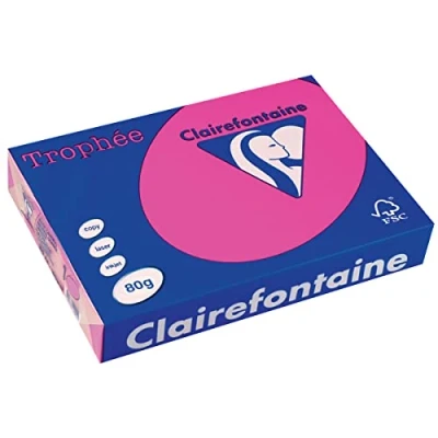Image de CLAIREFONTAINE 36650 Papier Trophée Multifonctions A4 80g/m2 Ramette Lot de 500 Jaune