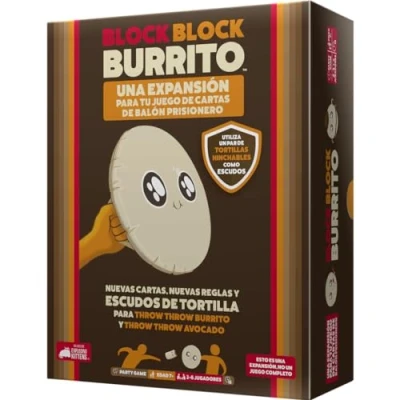 Image de Exploding Kittens Block Burrito Extension Boucliers De Tortilla pour Throw et Avocado À partir 7 Ans 2 à 6 Joueurs 15 Minutes par Partie Espagnol