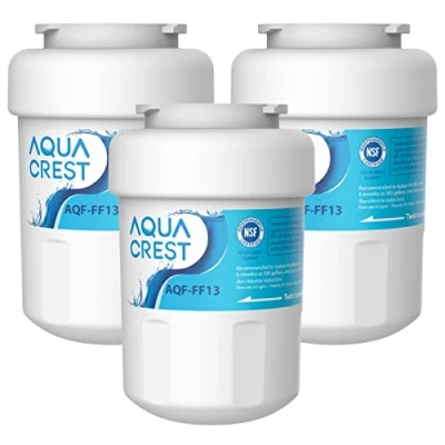 Image de AQUACREST FF13, Cartouche pour Réfrigérateur, Remplacement GE® SmartWater MWF, MWFA, MWFP, GWF, GWFA, GWF01,101057A, 101300A, Sears/Kenmore 9991, 46 9996, 9905, WF07 (3)
