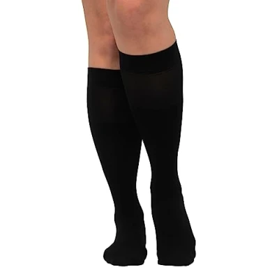 Image de Ulla Popken Mikrofaser Kniestrümpfe, 40den Chaussettes, Schwarz, Taille Unique Femme