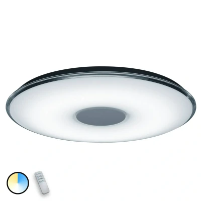 Image de TRIO, Plafonnier, Tokyo incl. 1 x LED,SMD,45,0 Watt,3000 5500K,4000 Lm. Corps: Plastique, Blanc Ø:60,0cm, H:6,5cm IP20,Commande à distance,Variateur intégré,Couleur de lumière infiniment variable