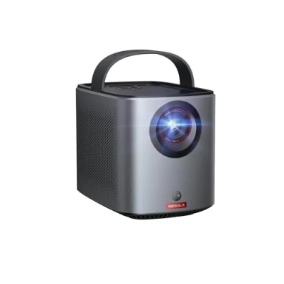 Image de Nebula Anker Mars 3 Air 1080p videoprojecteur, Mini projecteur Portable 400 ANSI lumens, Google TV Officiel, Dolby Digital, 2 * 8 W, Batterie intégrée, 2,5 h d&#039;autonomie (Reconditionné)