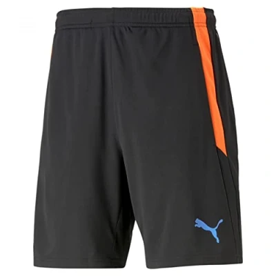Image de Puma Mixte enfant Teamliga D&#039;entraînement 2 Jr (Poches Ouvertes) Shorts tricot s, Noir jaune Rapide, 164 EU