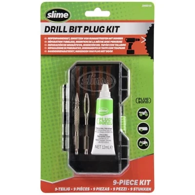 Image de Slime 20502 51 Kit de Forets pour Perceuse Mèche à Pneu Compatible avec Tout Type Perceuse, la Solution Plus Facile Les Mèches (Lot 9 Pièces)