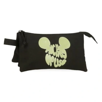 Image de Disney Trousse Scolaire, infafntile, fabriquée en Polyester, Triple Compartiment pour améliorer l&#039;organisation, Taille idéale Le Transporter dans Sac à Dos, avec poignée latérale.,